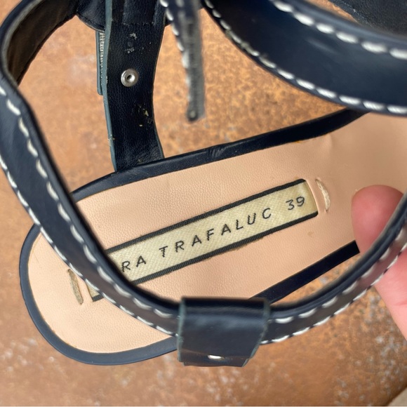 Classy Zara navy blue wedges sz 8.5 - Picture 3 of 6